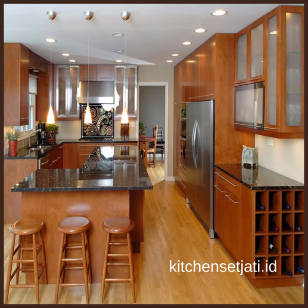 gambar harga kitchen set jati